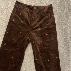 Anthropologie Horseshoe Cropped Cords